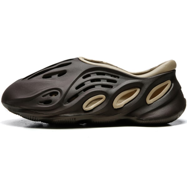Unisex Hollow Sandals Hål Skor Ytterkläder Tjock sula Mjuk sula Svart grå 42-43
