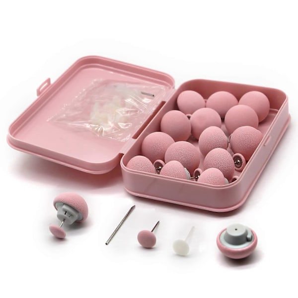 Pin Täcke Klämmor Set om 16 Vändbara Pin Fästen - Rosa