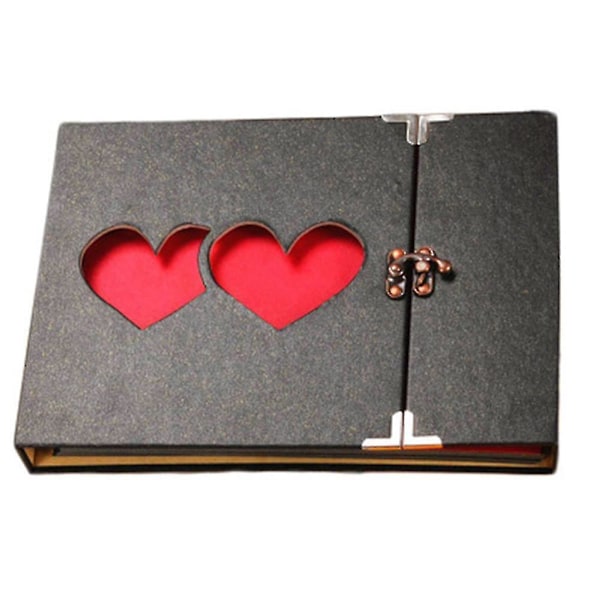 Fotoalbum att designa själv Skrapbok Album Svarta Sidor Fotobok att klistra in i Fotoalbum Bröllop, Jul Alla hjärtans dag Födelsedag Ann