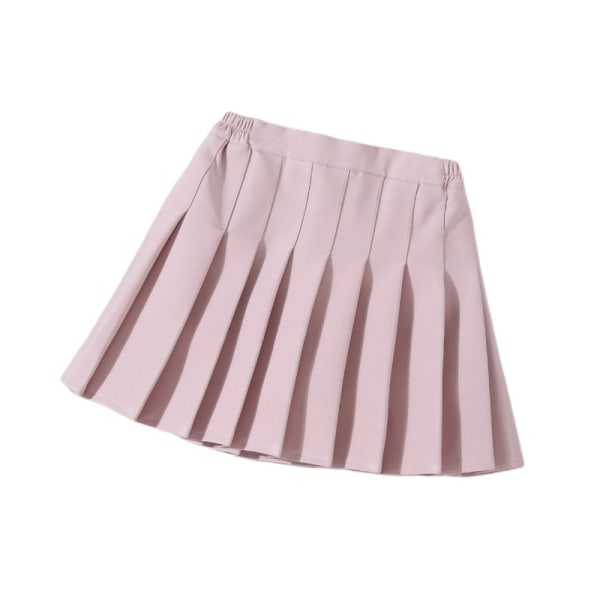A-linje barnkjol kort veckad kjol Pink. Säkerhetsbyxor 110cm