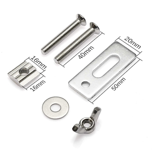 Set med 4 T-spårsklämmor för 3018-PRO / 3018-MX3 / 3018-PROVer CNC Fräs- och Gravyrmaskin