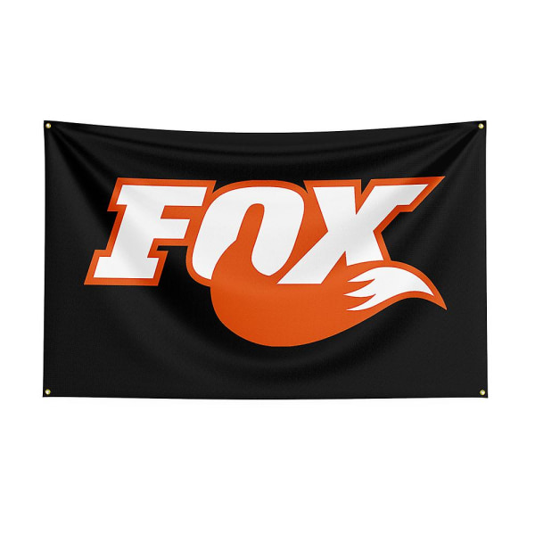 3x5 Foxs Flag Polyester Tryckt Racing Motorcykel Banner För Dekoration 150 x 240cm D