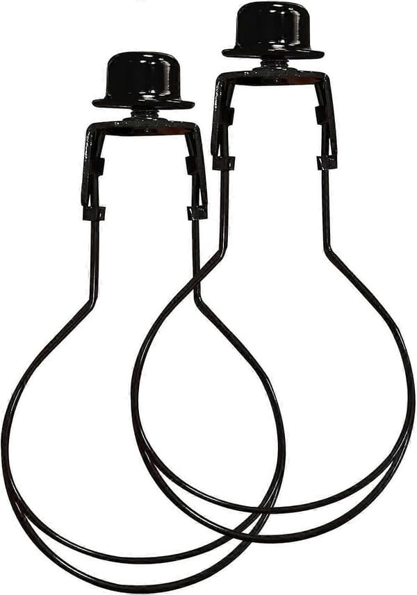 Lamphållare harpa adapter kit - 2-pack (Svart)