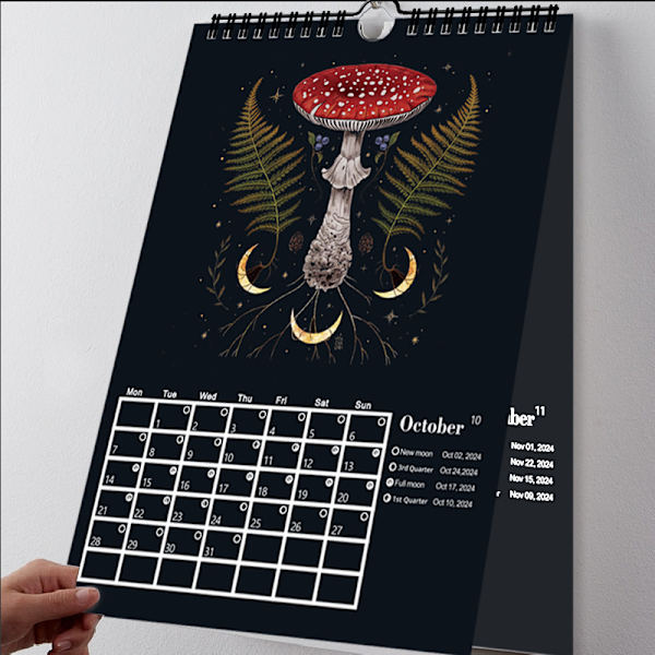 2024 Dark Forest Calendar Office Illustration Calendar 1 pcs
