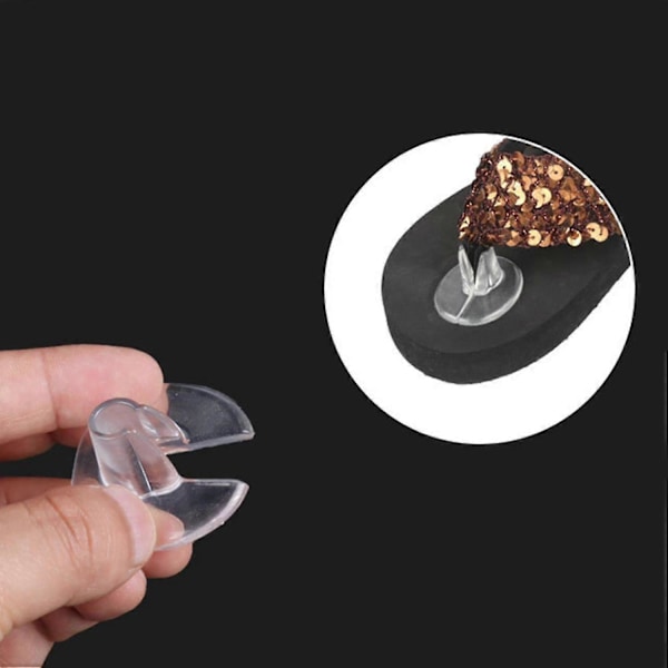1 Par Halkskydd Tåskydd Transparenta Kuddar för Flipflops Sandaler