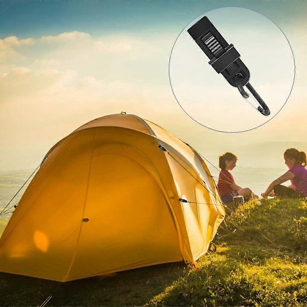 Presenningsklämma Tält 8 Stycken Tålig Tältklämma för Camping Kraftig Låsande Klämma, Svart Tältklämma Presenningsfästen för Tält Markis,