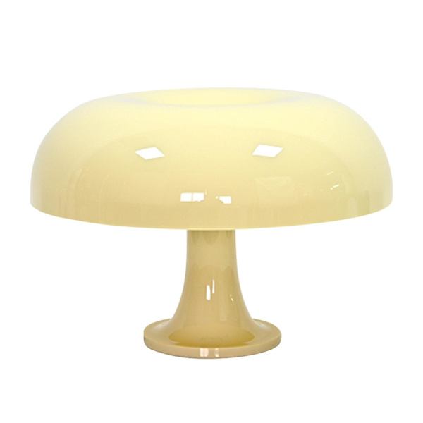 Retro Svamplampa för Rum Estetik Modern Belysning Dimbar, Cool Light Yellow