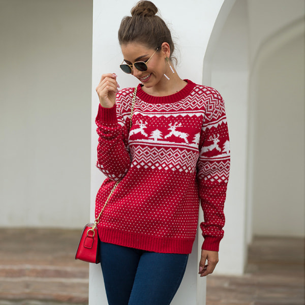 The Little Tailor Fairisle Print Christmas Jumper M