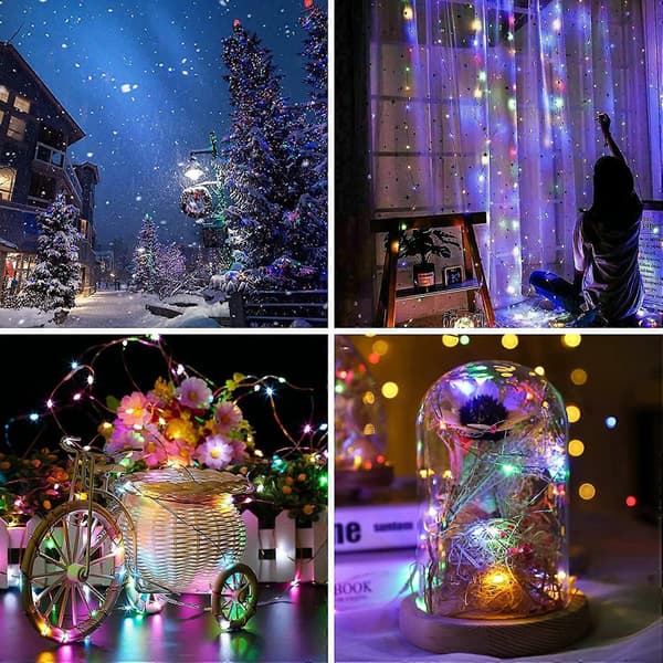 2 * 10M/200 LED Batteridrivna Ljusslingor, för Jul