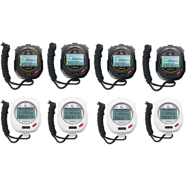 Stoppur Timer Tre Rader Svart färg YS-8120(120 roads)