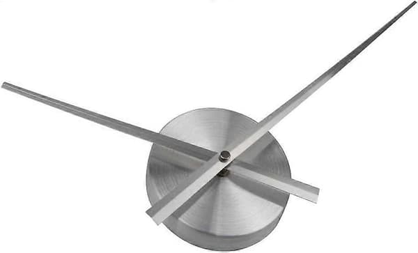 3D Klockvisare - DIY - Stora 3D Väggklockvisare - Quartzklocka, Tillbehör (silver)