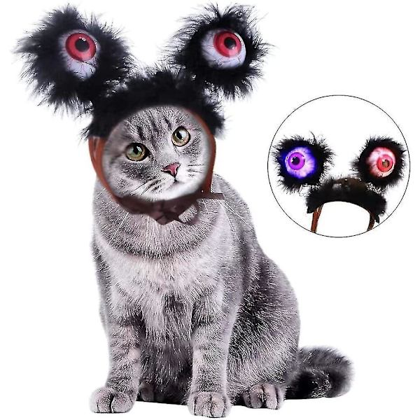 Pet Halloween Headpiece Justerbar Led Blinkande Ey