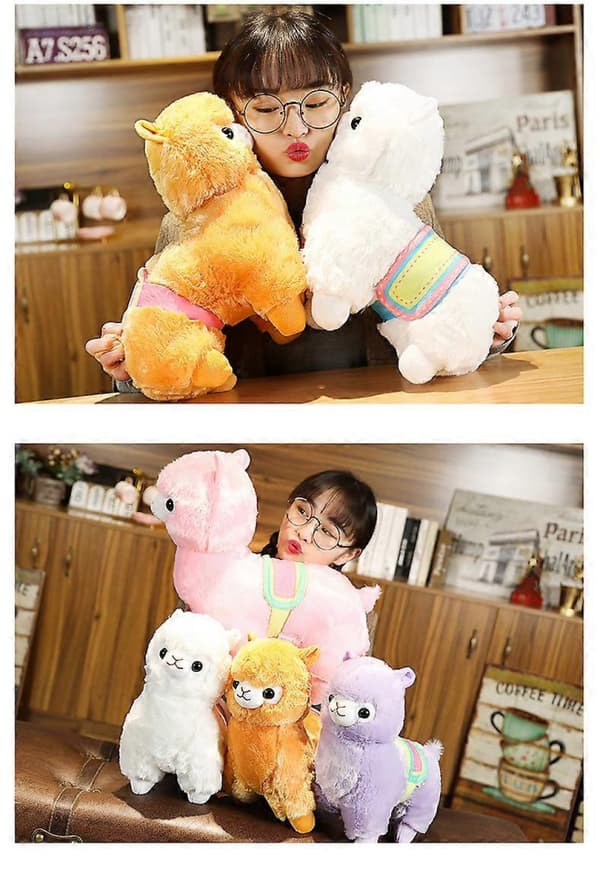 Plush Leksak Alpaca Gosig Leksak Mjuka Leksaker Lamor Alpackor Leksaker