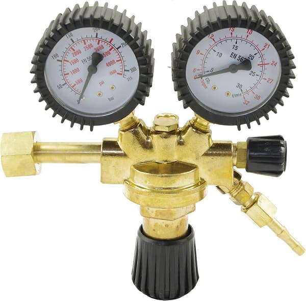 Tryckreducerare Argon/CO2 inert gas tryckregulator för MIG/MAG svetsenhet