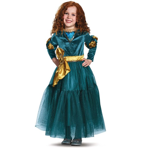 Brave Princess Costume Kids Dress Up Kostym Födelsedag Carnaval P S(100–110)