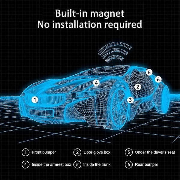 Mini GPS Tracker GF10 Magnetisk Realtid, Bil Fordonsspårningslokaliseringsenhet NY