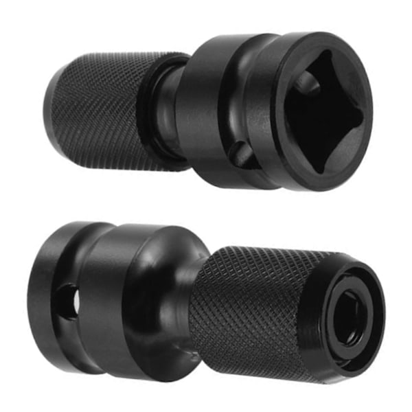 2-pack 1/2\" Fyrkant till 1/4\" Hex Socket Adapter, Snabbkopplings Impact Spärrchuck Converter och Skruvmejsel Bit Hållare Socket