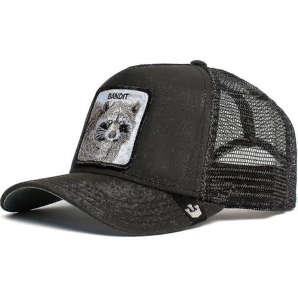 Farm Animal Trucker Baseball Cap Hatt Mesh Style Män Kvinnor Hip Ho Bandit