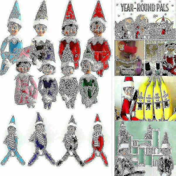 Julnyhet Plyschdocka Toy Elf Boy Girl Staty Julklapp St Boy Green Clothes