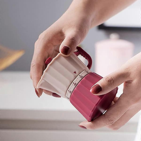 60 min mekanisk visuell timer med hörbart alarm