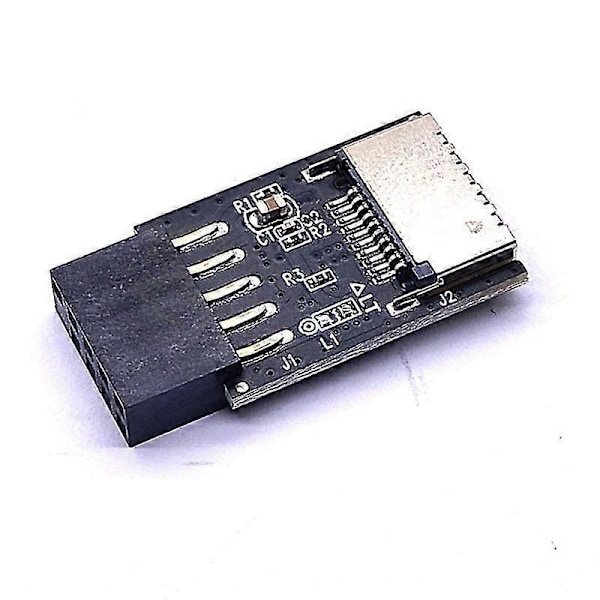 Moderkort Usb2.0 9pin Till Typ-c A-key Frontkontakt Konverterare Usb3.2 Typ-e Gränssnitt Header Ad