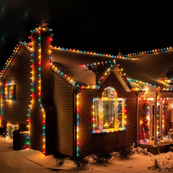 Pallerina C7 LED Julbelysning 25Ft Flerfärgad Julsträng Ceramic Multicolor