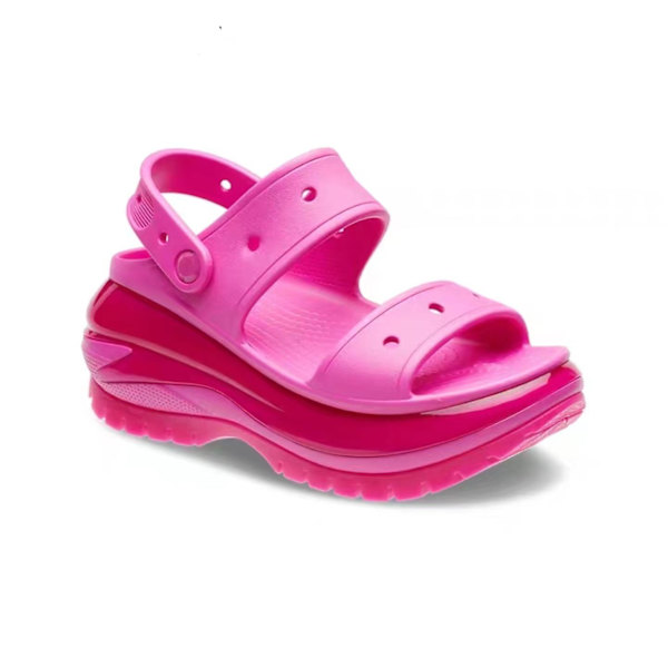 Kvinnors Klassiska Mega Crush Clog Tjocka Eva Platformskor Tjocka S M5-W7 Rose red