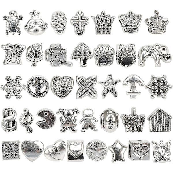 130-delars charm armbandssats DIY-hantverkssmyckesset