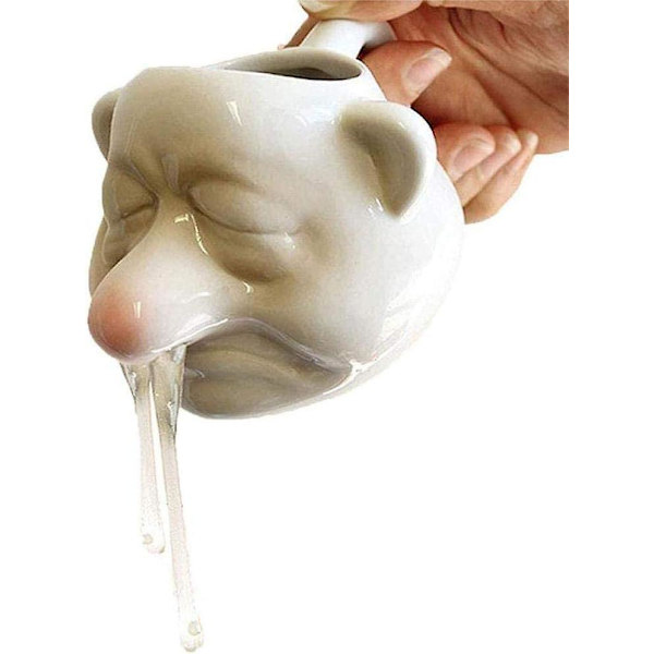 Rolig Äggulor Separator, Keramisk Äggulor Vit Rinnande Näsa Separator Mugg, Ägg Delare Filter Verktyg, Hushåll Köksredskap Verktyg för Bakning, Bra