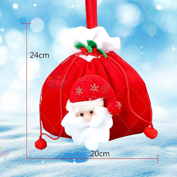 6st/lot jultomtekostym fäst hatt män Cosplay Fancy Only bag One Size