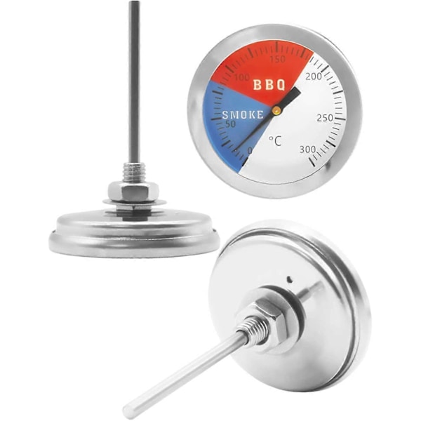 Analog Matlagningstermometer för Grill, Rök, Kastrull, Panna, Diameter 5,2 cm, 0C - 300C