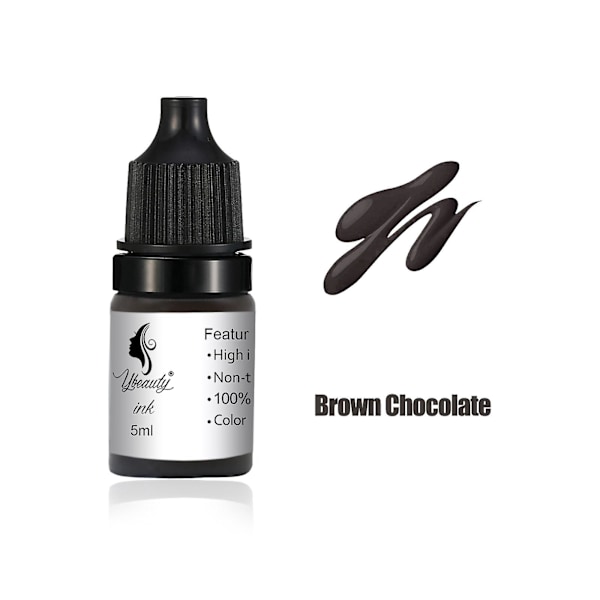 Ögonbrynsfärg Material 5ml Nybörjarövning Tatueringsfärg Mjölk Lätt Färg Dimma Ögonbryn,Läpp Ögonpenna Färg (FÅ DET) Gray coffee
