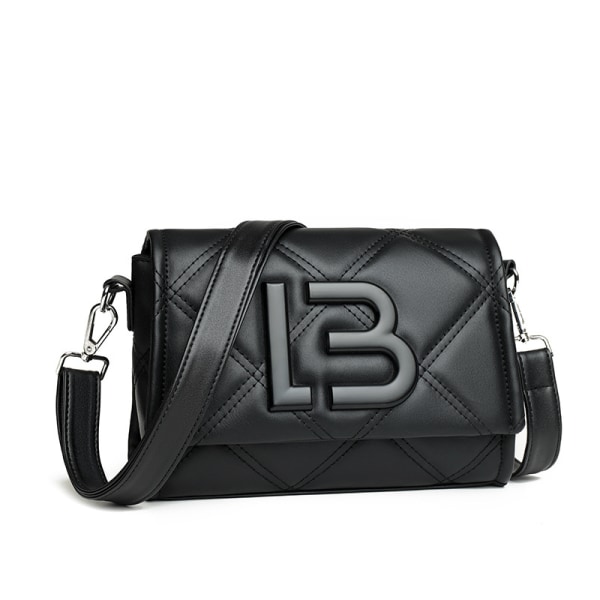 Bimba Y Lola Liten fyrkantig väska Messenger-läderväska för kvinnor svart