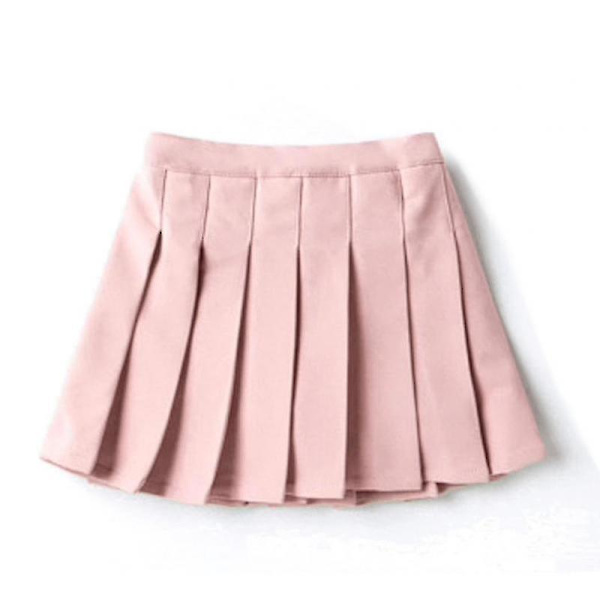 Bebetter Girls High Waisted Plisserad Dragkedja Tennis Style Skater Mini Kjol Pink 110cm 3-4 Years