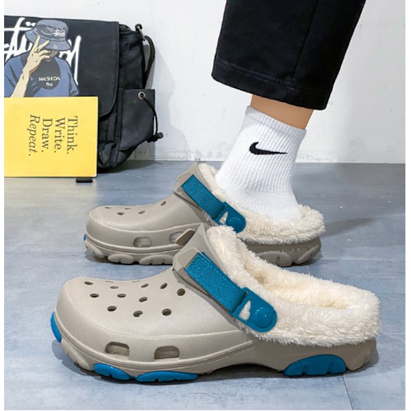 2024 Klassiska Tjocka Eva Plattformsskor Tjock sula Slip On Sandaler i wi Khaki blue 41-42