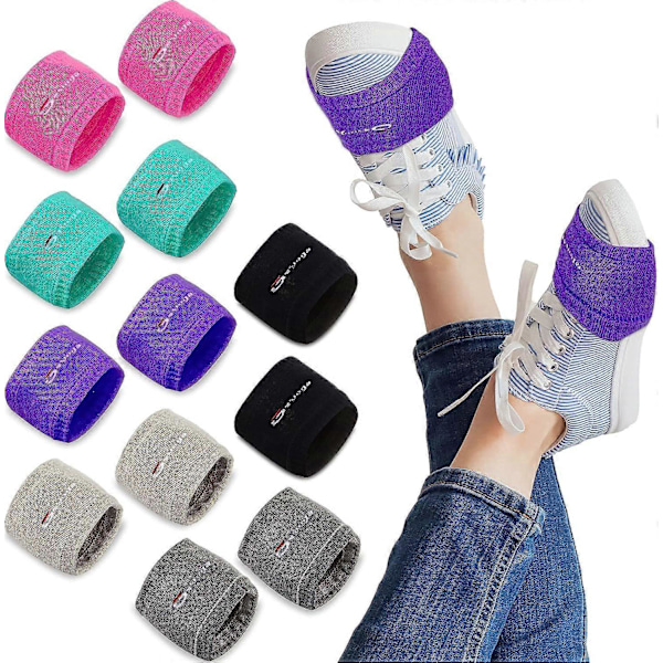 6 Par Pack Över Sneakers Dansstrumpor för Dansare Kvinnor Dansstrumpor Dansstrumpor Över Skor för Dans på Slätt Golv Balett