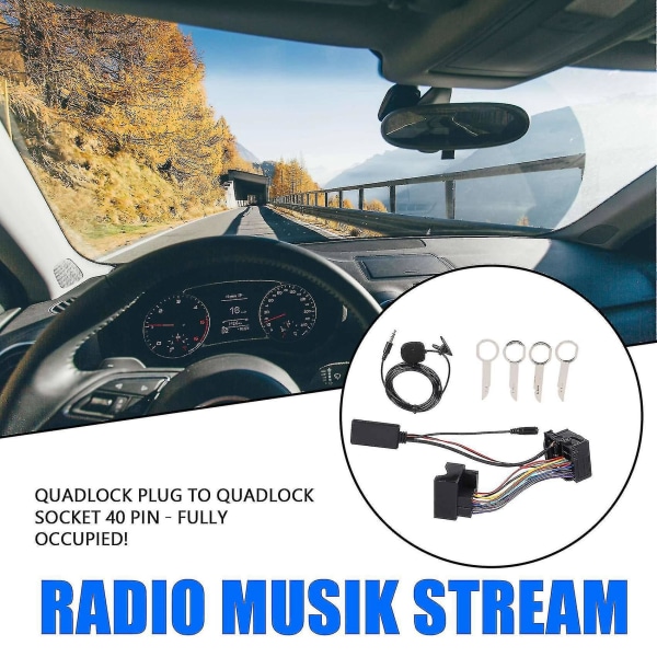 Bilstereo Bluetooth kabeladapter för Ford Fiesta Focus Mondeo Kuga So