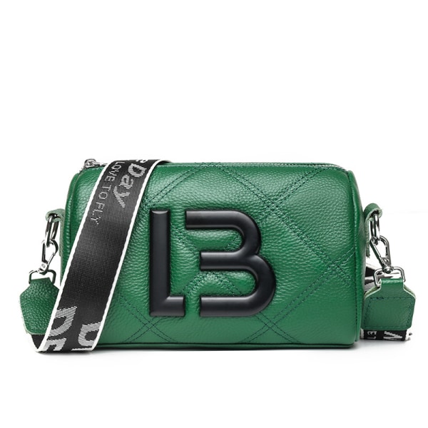 Bimba Y Lola liten fyrkantig väska messenger läderväska för kvinnor grön