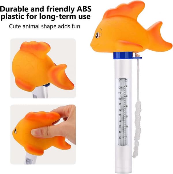 Pooltermometer, Flytande Pooltermometer Tecknad Söt Termometer Används för Vattentemperatur (Guldfisk)