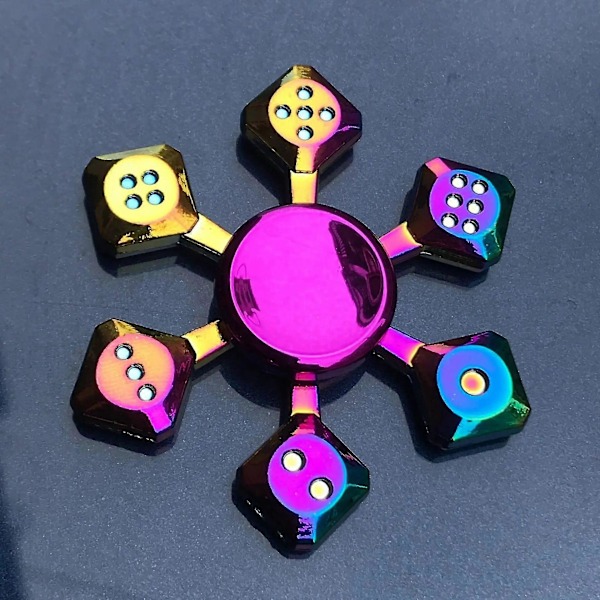 Ny 28 Stil Färgglad Metall Fidget Spinner Dekompression Legering Regnbåge Hand Spinner Edc Vuxen Finger Stress Relief Leksak Grossist_Italiensk Design 31