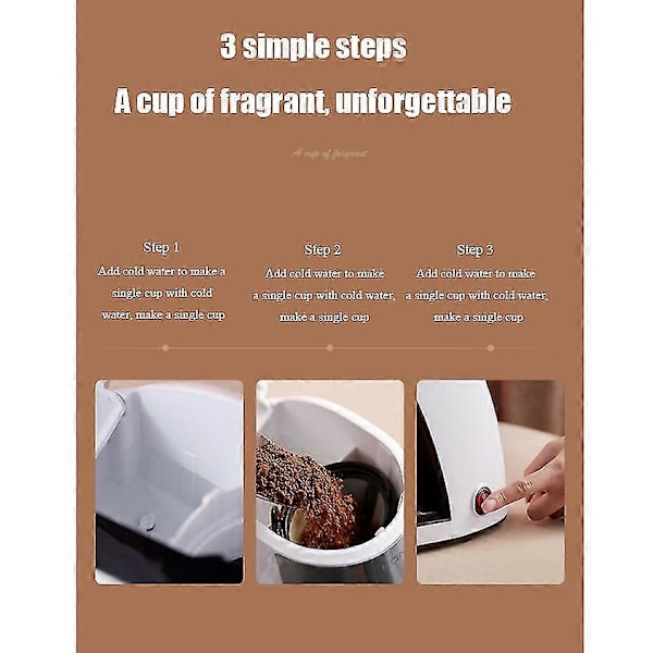 Mini Kaffebryggare Multifunktionell Enkoppsbryggare