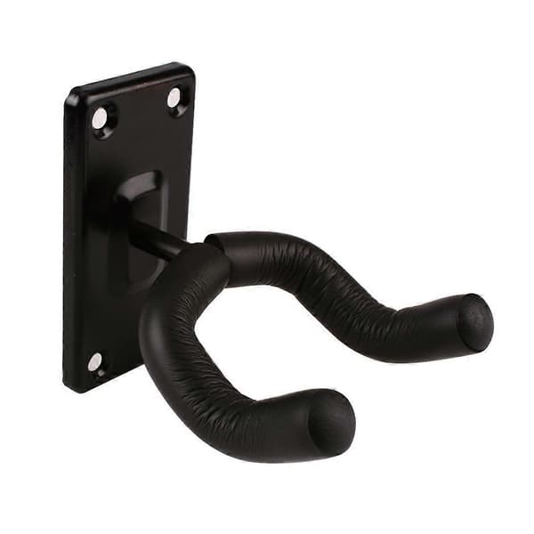 Gitarrkrokar Väggfäste El- och Basgitarrkrokar (2-pack Svarta Metallgitarrkrokar)