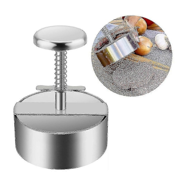 Homemiyn Burgerpress, Premium Hamburgerpress i rostfritt stål, Justerbar Hamburgare Patty Maker