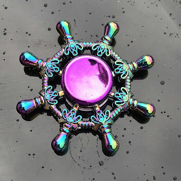 Ny 28 Stil Färgglad Metall Fidget Spinner Dekompression Legering Regnbåge Hand Spinner Edc Vuxen Finger Stress Relief Leksak Grossist_Italiensk Design Q9