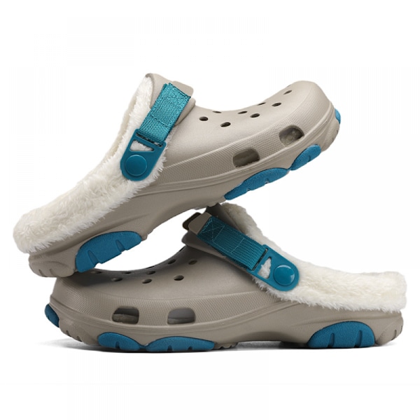 2024 Klassiska Tjocka Eva Plattformsskor Tjock sula Slip On Sandaler i wi Khaki blue 41-42