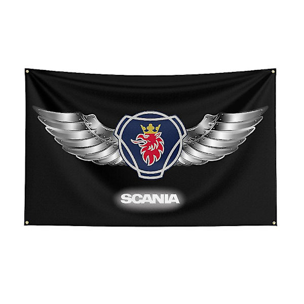 Tib 3x5ft Scania Racingbil Flagga för Dekoration C 120 x 180cm