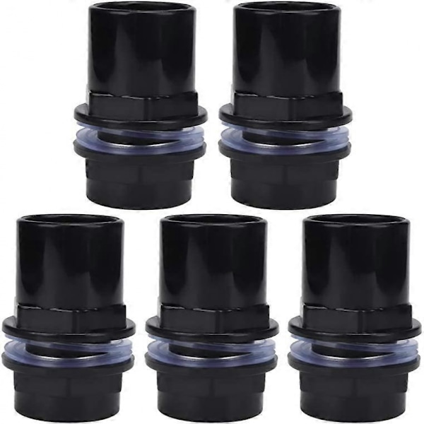 Akvarieslangkopplingar, 5 st/set Rak PVC Vattenslangkoppling (32mm)