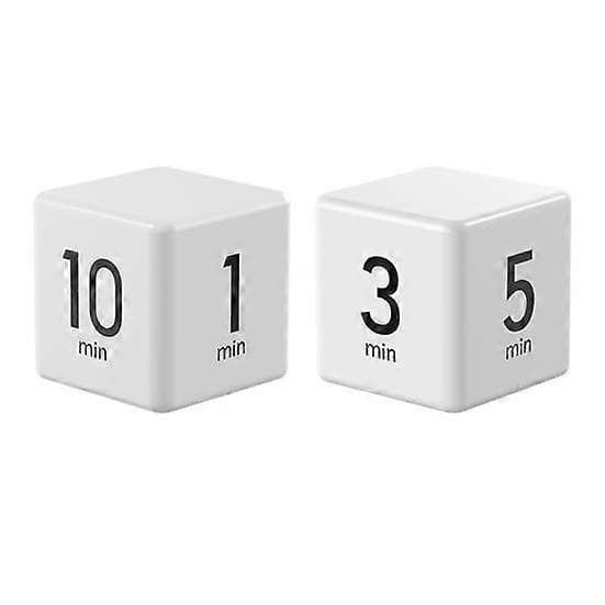 Roterande Pomodoro Timer 1-60 Minuter Förinställd LED-Display Justerbar Volym Kub Timer för