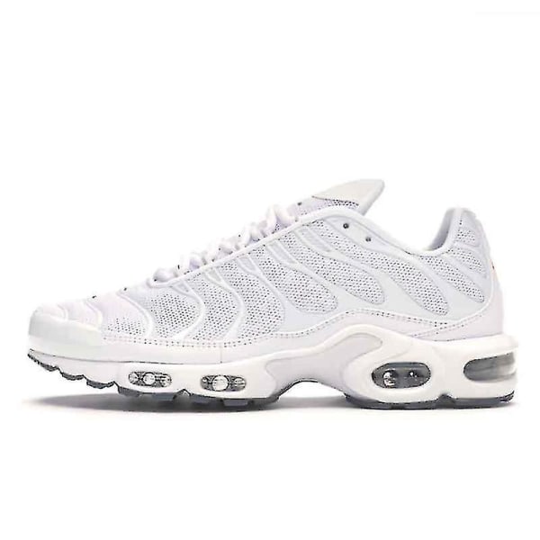 Herrar Casual Tn Sneakers - Luftkudde Löparskor För Utomhussporter - Andningsbara Och Trendiga Sportskor För Män Newway white 38