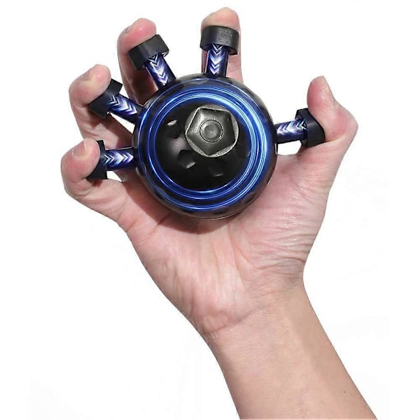 Finger Tränare 20-45KG Handgreppsstärkare Justerbar Styrketräningsbollar Gripper Tränare Handstyrkeövning Black